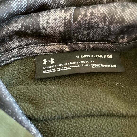 Under Armour boys green high lite printed hoodie sweatshirt size  Youth Medium - Picture 3 of 8
